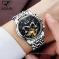 2020 JSDUN Top Luxury Brand 8738 Men Fashion Business Mechanical Auto Watch Water Resistant Stainless Steel Band Montre Homme